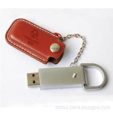 2GB leather usb flash drive